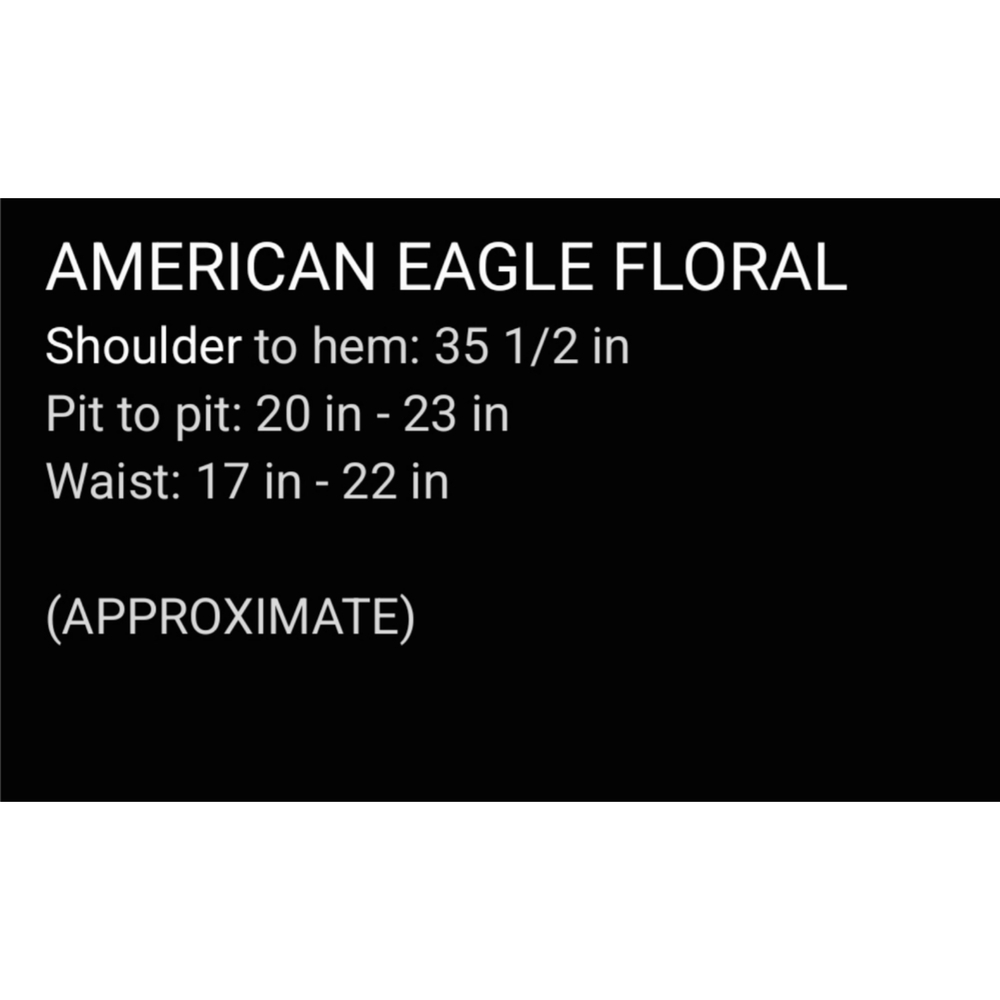 AMERICAN EAGLE Floral Mini Dress Vneck Ruffle Collar Gray Purple Cottage Core L - Picture 15 of 16